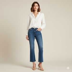 Derek Lam 10 Crosby Womens Jeans Size 33 High Rise Bootcut Medium Wash Denim USA